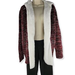Crave Fame Burgundy open cardigan Medium